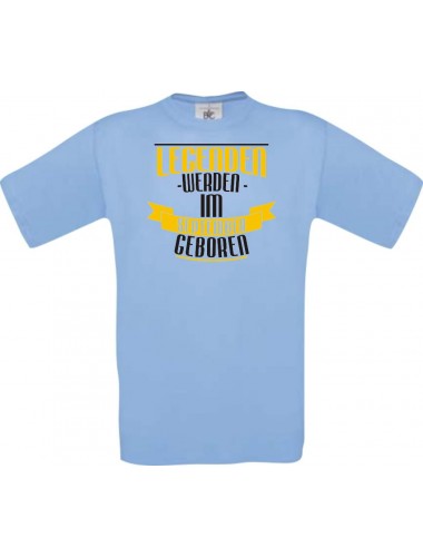 Unisex T-Shirt Legenden werden im SEPTEMBER geboren, hellblau, Größe L