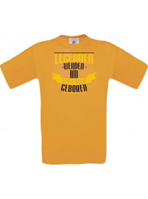 Unisex T-Shirt Legenden werden im SEPTEMBER geboren, orange, Größe L