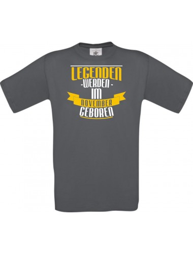 Unisex T-Shirt Legenden werden im NOVEMBER geboren