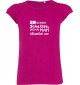 süßes Mädchenshirt kultiger Spruch is schon scheisse, wenn man hässlich ist, Farbe pink, Größe 106/116