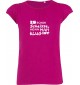 süßes Mädchenshirt kultiger Spruch is schon scheisse, wenn man klug ist, Farbe pink, Größe 106/116