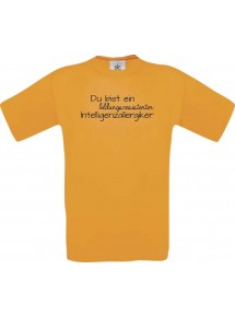 Kinder-Shirt kultiger Spruch du bist ein bildungsresistenter Intelligenzallergiker kult Unisex T-Shirt, Größe 104-164