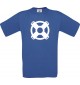TOP Kinder-Shirt Steuerrad, Boot, Skipper, Kapitän kult, Farbe royalblau, Größe 104