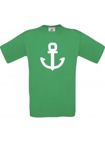 TOP Kinder-Shirt Anker Boot Skipper Kapitän kult, Farbe kellygreen, Größe 104