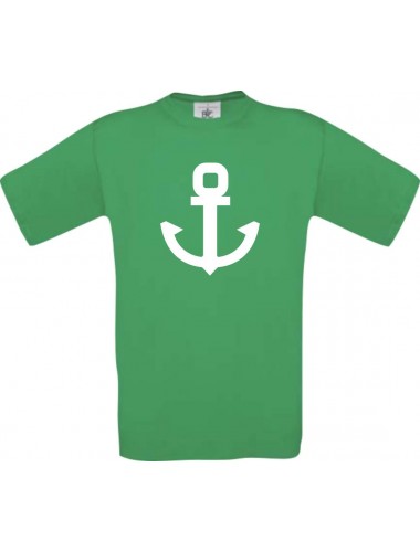 TOP Kinder-Shirt Anker Boot Skipper Kapitän kult, Farbe kellygreen, Größe 104