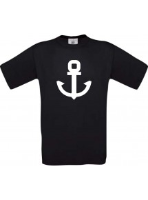 TOP Kinder-Shirt Anker Boot Skipper Kapitän kult, Farbe schwarz, Größe 104