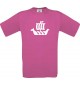 TOP Kinder-Shirt Winkingerschiff,Skipper, Kapitän kult, Farbe pink, Größe 104