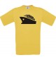 TOP Kinder-Shirt Kreuzfahrtschiff, Passagierschiff kult, Farbe gelb, Größe 104