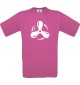 TOP Kinder-Shirt Motorschraube, Boot, Kapitän kult, Farbe pink, Größe 104