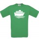 TOP Kinder-Shirt Kreuzfahrtschiff, Passagierschiff kult, Farbe kellygreen, Größe 104