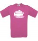 TOP Kinder-Shirt Kreuzfahrtschiff, Passagierschiff kult, Farbe pink, Größe 104