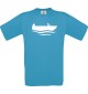 TOP Kinder-Shirt Angelkahn, Boot, Kapitän kult Unisex T-Shirt, Größe 104-164