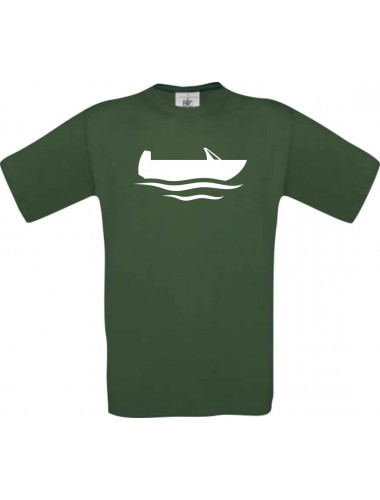 TOP Kinder-Shirt Angelkahn, Boot, Kapitän kult, Farbe dunkelgruen, Größe 104