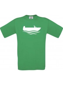 TOP Kinder-Shirt Angelkahn, Boot, Kapitän kult, Farbe kellygreen, Größe 104