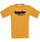 TOP Kinder-Shirt Angelkahn, Boot, Kapitän kult, Farbe orange, Größe 104
