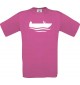TOP Kinder-Shirt Angelkahn, Boot, Kapitän kult, Farbe pink, Größe 104