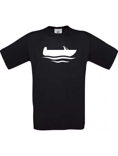 TOP Kinder-Shirt Angelkahn, Boot, Kapitän kult, Farbe schwarz, Größe 104