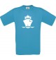 TOP Kinder-Shirt Frachter, Übersee, Boot, Kapitän kult, Farbe atoll, Größe 104