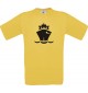 TOP Kinder-Shirt Frachter, Übersee, Boot, Kapitän kult, Farbe gelb, Größe 104