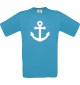 TOP Kinder-Shirt Anker Boot Skipper Kapitän kult, Farbe atoll, Größe 104