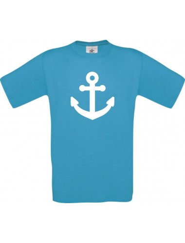 TOP Kinder-Shirt Anker Boot Skipper Kapitän kult, Farbe atoll, Größe 104