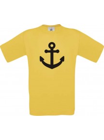 TOP Kinder-Shirt Anker Boot Skipper Kapitän kult, Farbe gelb, Größe 104