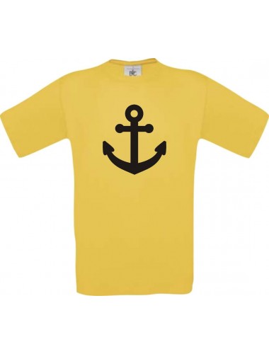 TOP Kinder-Shirt Anker Boot Skipper Kapitän kult, Farbe gelb, Größe 104