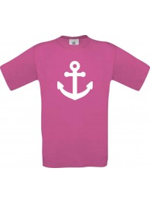 TOP Kinder-Shirt Anker Boot Skipper Kapitän kult, Farbe pink, Größe 104