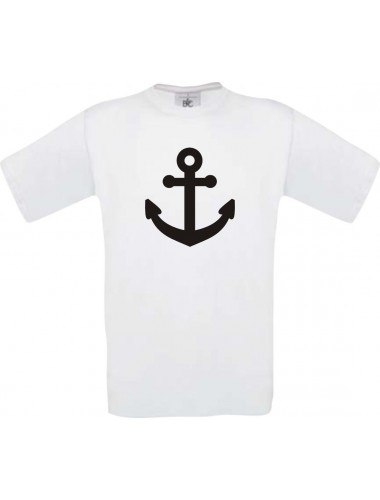 TOP Kinder-Shirt Anker Boot Skipper Kapitän kult, Farbe weiss, Größe 104