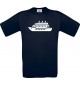 TOP Kinder-Shirt Kreuzfahrtschiff, Passagierschiff kult, Farbe blau, Größe 104
