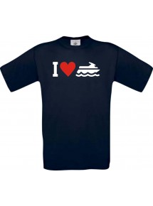 TOP Kinder-Shirt I Love Jestski, Kapitän kult, Farbe blau, Größe 104