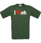 TOP Kinder-Shirt I Love Jestski, Kapitän kult, Farbe dunkelgruen, Größe 104