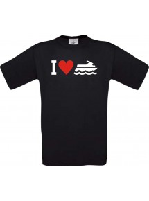 TOP Kinder-Shirt I Love Jestski, Kapitän kult, Farbe schwarz, Größe 104