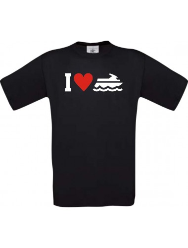 TOP Kinder-Shirt I Love Jestski, Kapitän kult, Farbe schwarz, Größe 104