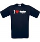 TOP Kinder-Shirt I Love Angelkahn, Kapitän kult, Farbe blau, Größe 104