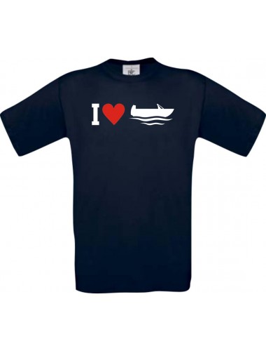 TOP Kinder-Shirt I Love Angelkahn, Kapitän kult, Farbe blau, Größe 104