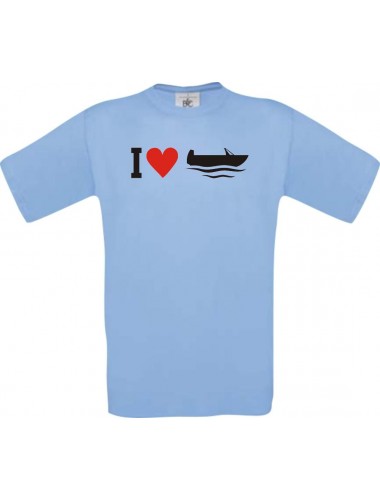TOP Kinder-Shirt I Love Angelkahn, Kapitän kult, Farbe hellblau, Größe 104