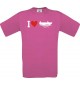 TOP Kinder-Shirt I Love Angelkahn, Kapitän kult, Farbe pink, Größe 104