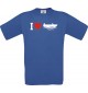 TOP Kinder-Shirt I Love Angelkahn, Kapitän kult, Farbe royalblau, Größe 104