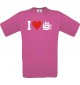 TOP Kinder-Shirt I Love Seegelyacht, Kapitän kult Unisex T-Shirt, Größe 104-164