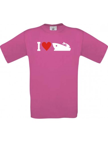 TOP Kinder-Shirt I Love Yacht, Kapitän, Skipper kult Unisex T-Shirt, Größe 104-164