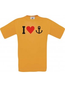 TOP Kinder-Shirt I Love Anker, Kapitän, Skipper kult Unisex T-Shirt, Größe 104-164