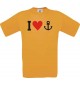 TOP Kinder-Shirt I Love Anker, Kapitän, Skipper kult Unisex T-Shirt, Größe 104-164