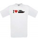 TOP Kinder-Shirt I Love Yacht, Kapitän, Skipper kult, Farbe weiss, Größe 104