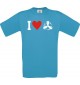 TOP Kinder-Shirt I Love Motorschraube, Kapitän kult, Farbe atoll, Größe 104