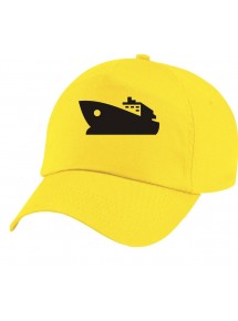 Basecap Original 5-Panel Cap, Yacht, Boot, Skipper, Kapitän, Farbe gelb