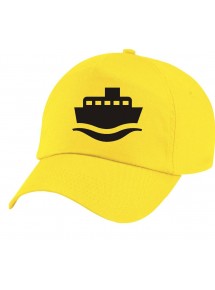 Basecap Original 5-Panel Cap, Frachter, Übersee, Skipper, Kapitän, Farbe gelb