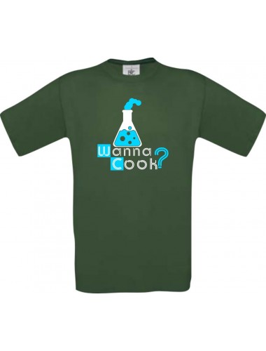 UNI Männer-Shirt Wanna Cook Reagenzglas Test Tube