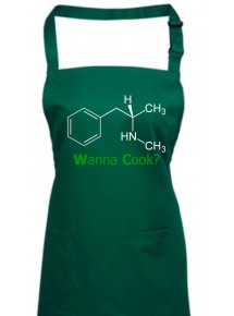 Kochschürze, Wanna Cook Srukturformel, Farbe bottlegreen