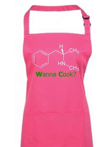 Kochschürze, Wanna Cook Srukturformel, Farbe hotpink